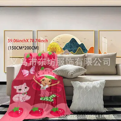Modisch gemusterte Flanelldecke, weiche Plüschdecke