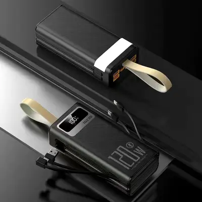 Çapraz Sınır 200000mAh Hızlı Şarj Yüksek Kapasiteli Dahili Kablolu Power Bank 50000/160000 Outdoor Kamp Canlı Yayın Yurt - 7