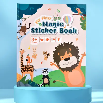 Reusable Children's Sticker Book, Kindergarten Educational Learning Toy - 7
