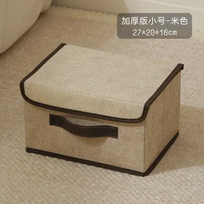 Kleidungsaufbewahrungsbox Heimklappbar staubdichte Aufbewahrungsbox mit Deckel Multifunktionale Stoffbox für Kleidung und Hose - 7