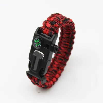 Paracord Bilezik Hayatta Kalma Bilekliği Çok Fonksiyonlu Beşi Bir Arada Çok Fonksiyonlu Dış Mekan Paracord Kamp Macerası Yedi Çekirdekli Bilezik - 11