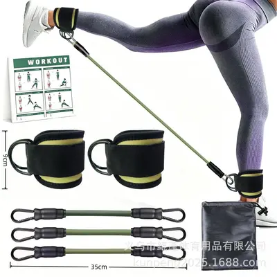 健身脚踝扣练腿练臀部训练器脚环绑腿绑带龙门架脚踝脚扣训练器 - 7