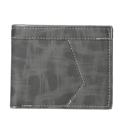Men's Short Business Wallet with Zipper Coin Pocket and Multiple Card Slots - 6