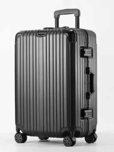 Aluminiumrahmen Koffer 24 Zoll Herren Zollschloss Reisekoffer Universalrollen Bordgepäck 20 Zoll Trolley Damen leise Räder