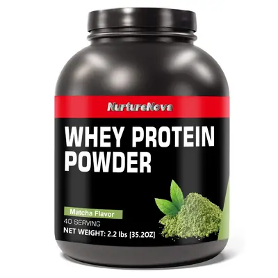 外贸跨境直销 抹茶味蛋白粉WHEY PROTEIN POWER工厂现货2.2lbs