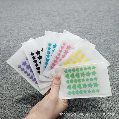 Individually Packed PE Film Irregular-Shaped Colored Acne Patches - 7