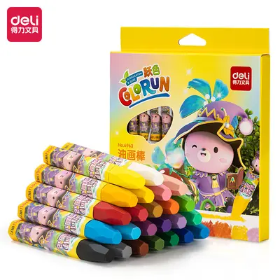 Wasserlösliche Ölpastellkreiden 36 Farben Kinder-Set ungiftig - 6