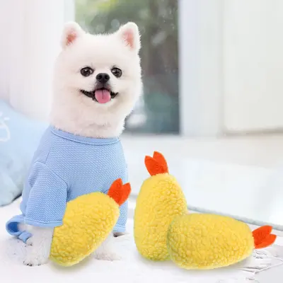 Plush Chicken Dog Chew Toy, Squeaky and Durable - 4
