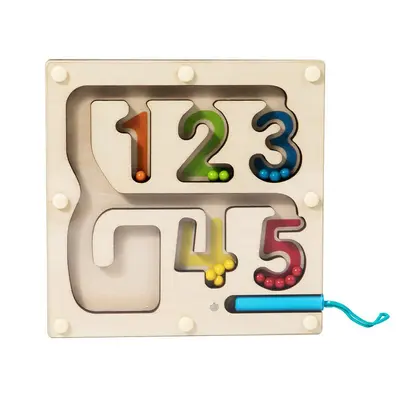 磁性数字走珠迷宫玩具幼儿童运笔吸铁早教益智力逻辑思维训练游戏 - 8
