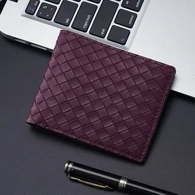 Herrenbrieftasche mit gewebtem Muster, multifunktional, für Business und Freizeit - 8