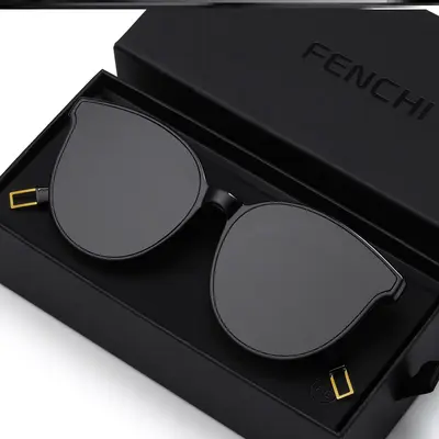 Polarisierte Sonnenbrillen für Damen 2023 neuer eleganter quadratischer Rahmen natürlicher Look beeindruckender Stil Sommer - 8