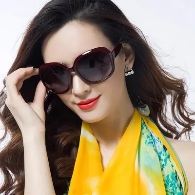 Women's Polarized Sunglasses, Large Frame, Anti-UV, HD - 5