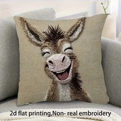 TEMU Hot-Selling Cat Plush Pillow Cover Cute Adorable Animal Cushion Bedroom Home Sofa Decorative Throw Pillow Cover Wholesale - 10