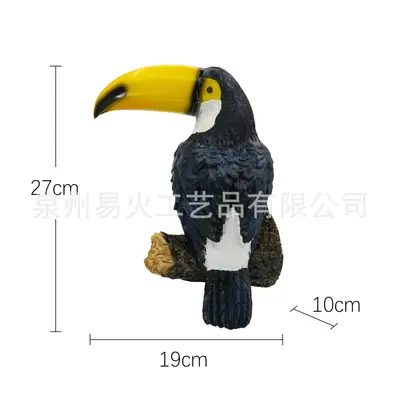 Outdoor Resin Bird Statue Tree Hanging for Garden Decor - 7