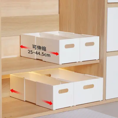 Retractable kitchen storage box with rectangular design - 2