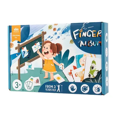 Kids DIY Finger Painting Ink Pad Educational Toy - 6