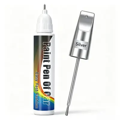 Cross-border specialty car paint repair pens in pearl white, black, red, silver, and blue colors for universal repair of scratches on car paint surfaces. - 13
