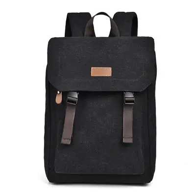 Men's Canvas Backpack with Laptop Compartment, American Casual Style - 8