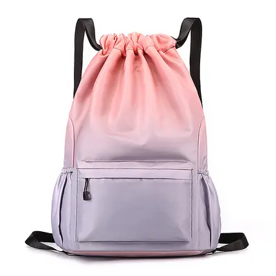 Drawstring Sports Backpack with Printable Logo for Gym and Basketball - 12