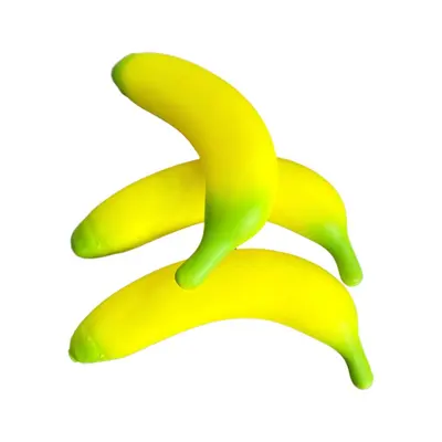 Durable Squeaky Banana Dog Toy for Teething - 3