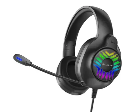 K30 Kafa Bantlı Kablolu Kulaklık RGB Gaming Oyun Kulaklığı Mikrofon Desteğiyle Masaüstü Bilgisayar USB Bağlantılı - 7