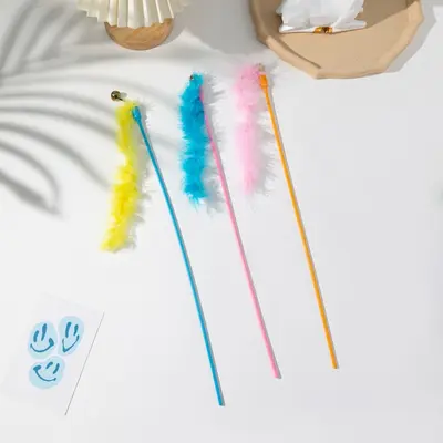 Customizable Plastic Cat Teaser Wand - 13