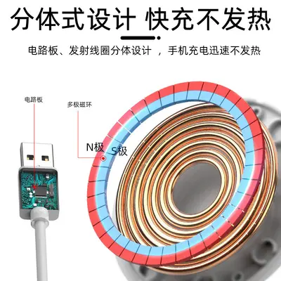 Apple iPhone 12 açılır şarj cihazı 15W kablosuz şarj cihazı magsafe için uygun manyetik kablosuz şarj