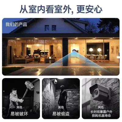 2.5K 5MP Fenster-Kamera, WiFi Dual-Band, HD Nachtsicht