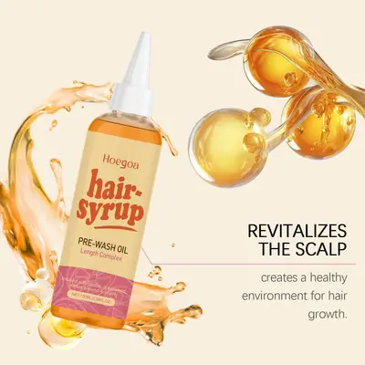HOEGOA Hair Massage Oil, Anti-Frizz and Shine, Moisturizing