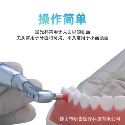 牙科抛光刷洁牙护龈清洁牙齿杯弯机小毛刷套装
