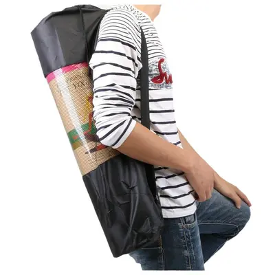 Yoga-Matte mit Netzgewebe-Tragetasche ab Fabrik, erweiterte Yoga-Matte mit Netzgewebe-Tragetasche mit Netztaschen und Rückentasche Großhandel