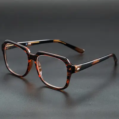Retro Wide-Frame Crystal Sunglasses for Middle-Aged and Older Men - 4