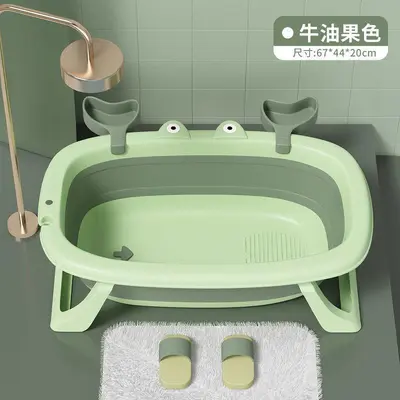 Newborn Baby Bath Tub with Raised Bottom Support, Extra Large - 10