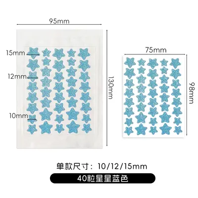 Cartoon Round Transparent Invisible Acne Patches 36 Pieces - 7