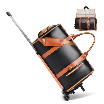 New Large Travel Portable Foldable Women's Clothing Luggage Bag Wheeled Suit Bag Multifunctional Overnight Storage - 12