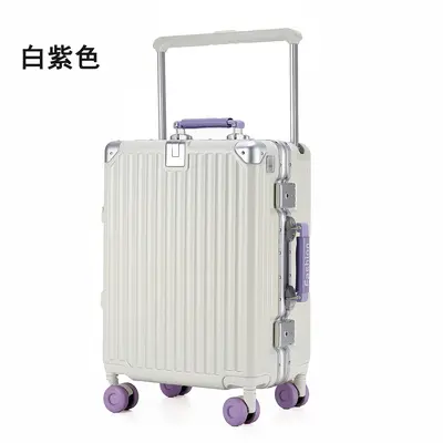 Alu-Trolley mit Rahmen, großes Fassungsvermögen, Universalrollen, Zahlenschloss - 10