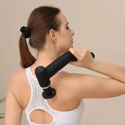 Bent-Handle Massage Gun, Multifunctional Muscle Massager, Electric - 3