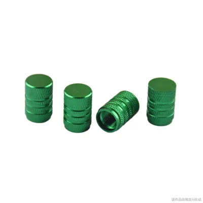 Colored Aluminum Alloy Car Tire Valve Cap - 10