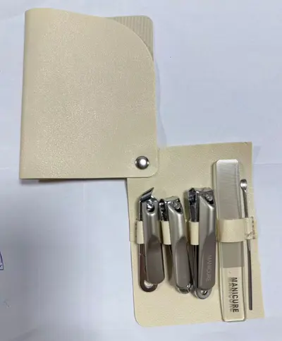 Ev tırnak bakım seti, makas, makası, temizleyici ve taşınabilir çanta - 6