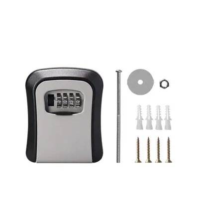 Wall-Mounted Password Key Box, Drill-Free Installation, Peephole Style - 5