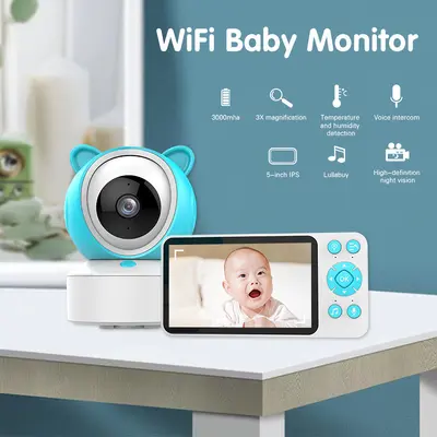 Wireless Baby Monitor with Camera, Sleep and Crying Sound Detection