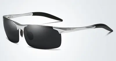 Polarized Sunglasses, Aluminum-Magnesium Frame, Model 8177, Sports Style - 12