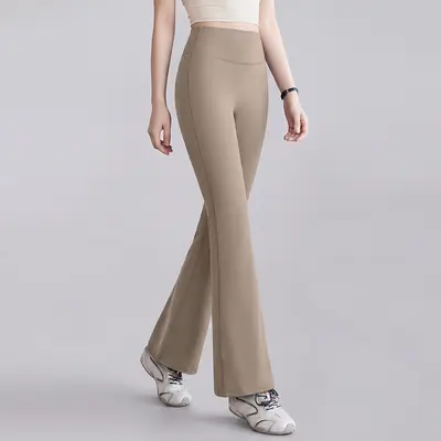 Women's Micro-Flare Yoga Pants, High Waist, Hip-Lifting - 9
