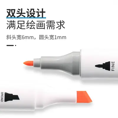 Art marker 80-color dual-tip alcohol-based set