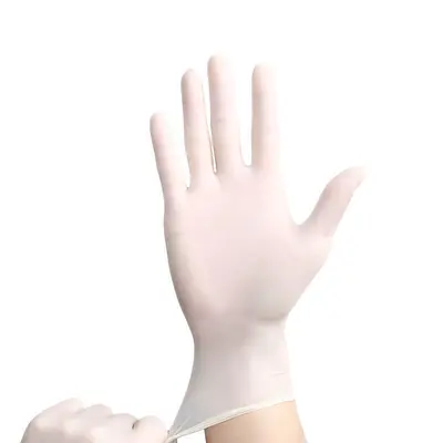 Einweghandschuhe aus Nitrilkautschuk, PVC und Latex, für Massage, Kosmetikbehandlungen, Geschirrspülen, Bedienung von Touchscreens, wasserdicht, verstärkt, lebensmittelecht.