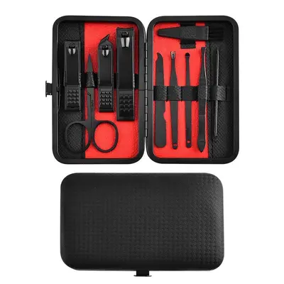 Manikür seti, ev manikürü ve güzellik aletleri, 10-25 parçalı set, taşınabilir tırnak makası seti, pedikür baskılı logo - 7