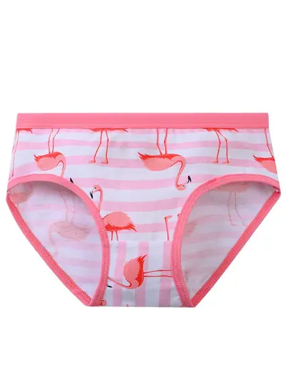 Girls' Triangle Underwear 100% Cotton Floral Print