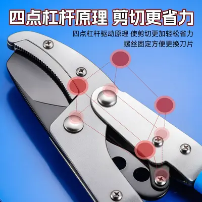 Telescopic Long-Handle Heavy-Duty Garden Loppers, Thick Branch Cutter, Labor-Saving Fast Powerful Fruit Tree Pruning Shears, Thick Branch Pruner