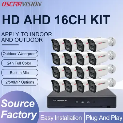 Coaxial camera set 16-channel, 2-8MP options, waterproof - 2