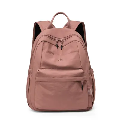 Women's Lightweight Water-Resistant Nylon Backpack, Large Capacity - 7